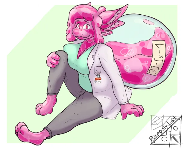 Thumbnail Elixa the Potion Slime: Unique Furry Creation by PurposelyLostMoth