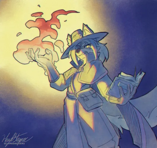Thumbnail Captivating Art by GlaireDaggers: Meet 'The Inquisitor' in Furry