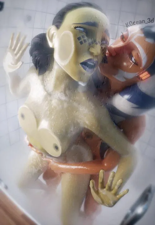 Thumbnail Ahsoka's Shower Tales: Sweet_Glows' Star Wars Escapade