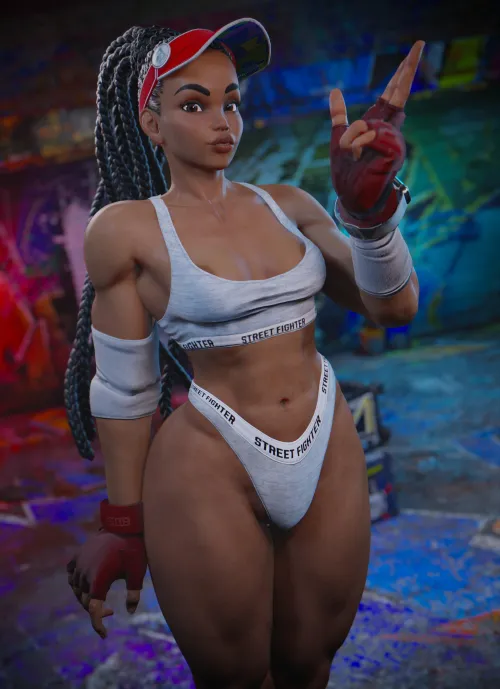 Thumbnail EroMestre's FitDrawingGirls: Kimberly Vensaku in Street Fighter