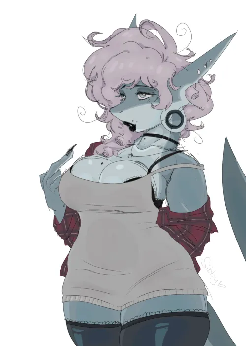 Thumbnail Sibby's New Style: Dive into Sharktits with Economy-Policy-7949