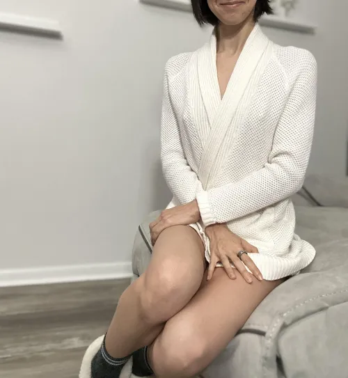 Thumbnail Revealing Cozy Knit Sweater Pokies by selke37