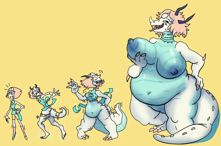 Thumbnail Mystical Evolution: spaceisscaryandbig Presents Pearl Dragon Crystal Gem's Transition