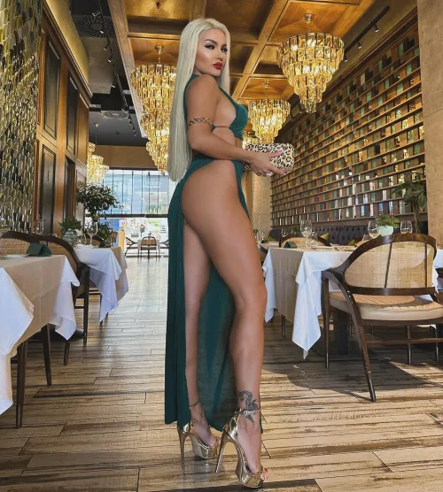 Thumbnail Green Dress: A Stylish Statement in SexyGirls Fashion by AcanthisittaOk8956