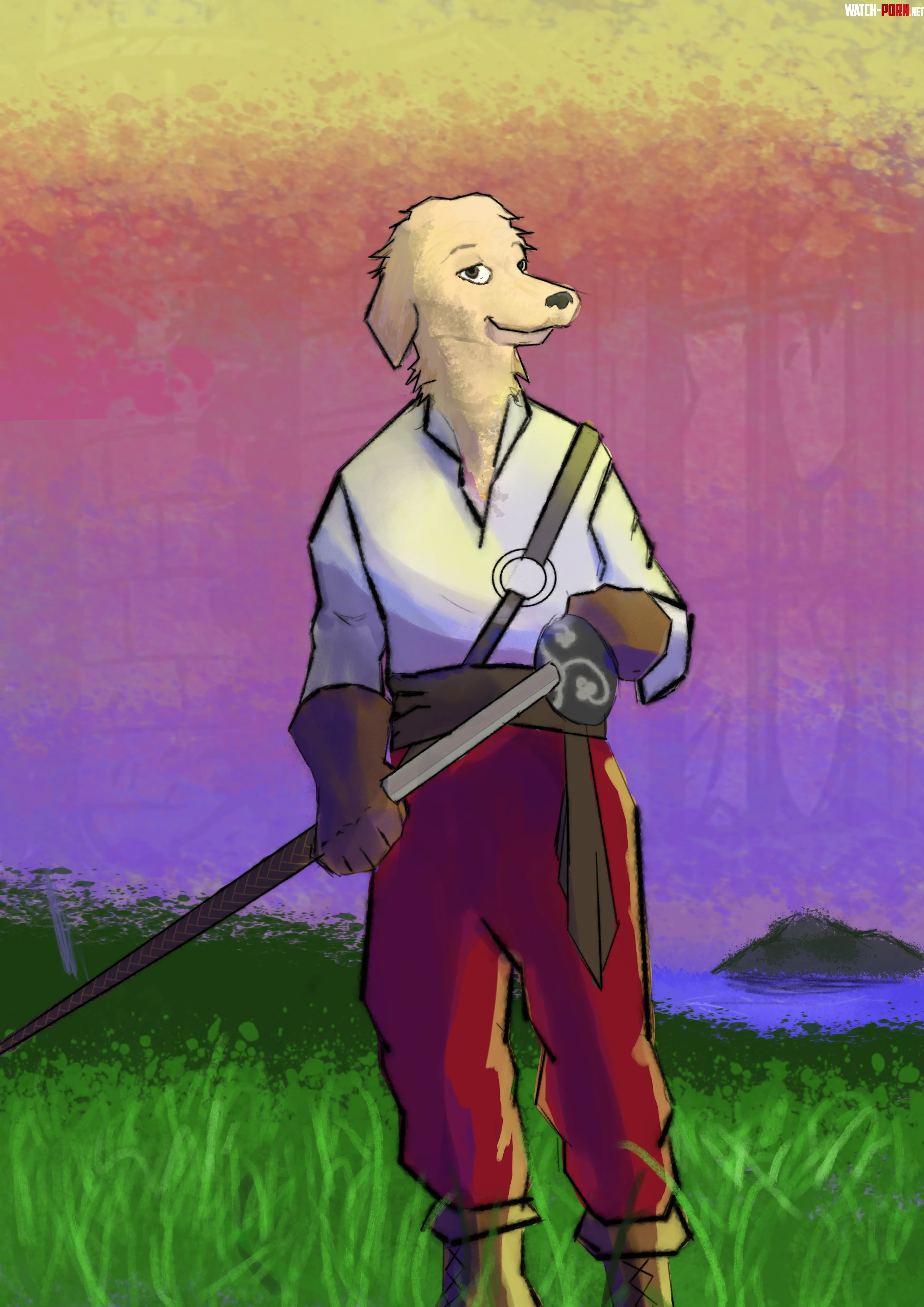 The Sword Dog 12 Art by me by UnoriginalName2213