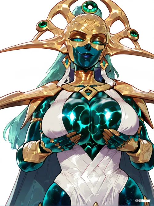 Thumbnail Dive into Superhero Fantasies: Hela Cosmos Skin by Loud_Work9550