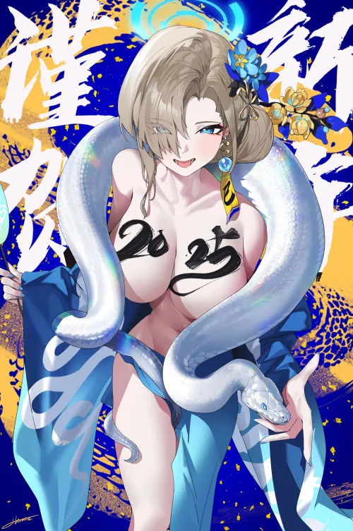 Thumbnail Asuna in Blue Kimono from Blue Archive by elegantloveglimmer