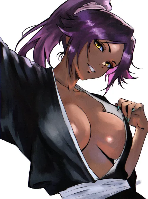 Thumbnail Yoruichi Insomniaboin Bleach Rule34 Illustration by mrtecta