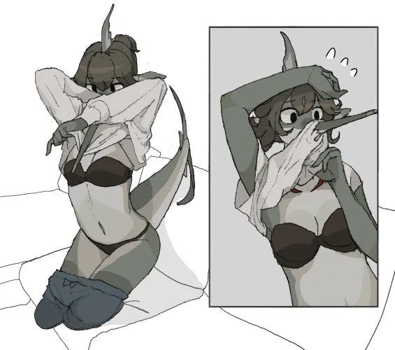 Thumbnail HeadHonchkrowRemi Creates 'Q Swordfish Shirt' within the Furry Sphere