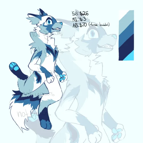Thumbnail Adopt Icy Doggo Art by DividedFox - A Furry Marvel