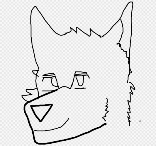 Thumbnail Sketch Art Showcase of Wolf Head by ItzAlphaWolf in Furry Category