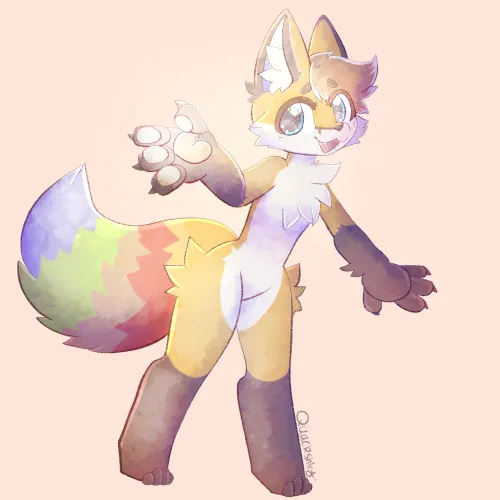 Thumbnail Quackshley's Winning Artwork for 'fexfidgetbskysocial' in the Furry Realm