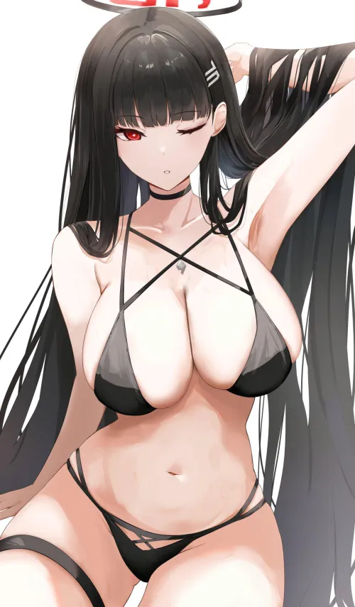 Thumbnail Black Bikini Blue Archive Uncovered by CheetahSperm18 in OppaiLove World