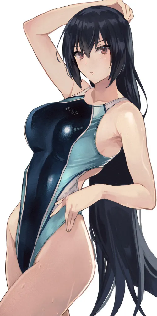 Thumbnail Dive into Anime Bodysuits with CheetahSperm18's Swimsuit Nagato Kancolle