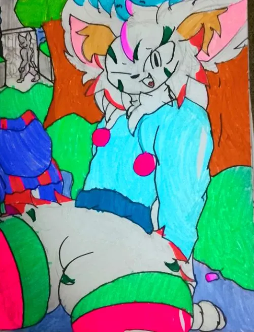 Thumbnail Captivating Post-School Pic - Unveiling Furry Delight | SebastART777