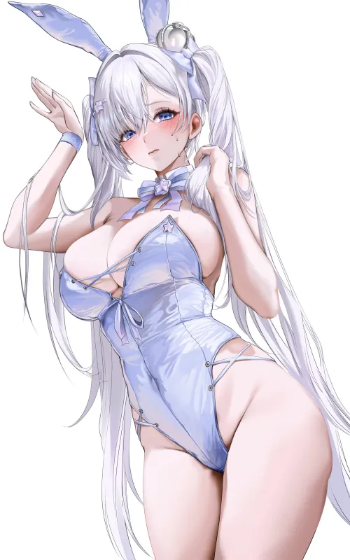 Thumbnail Bunny Cinderella Nikke: An Anime Bodysuit Delight by CheetahSperm18
