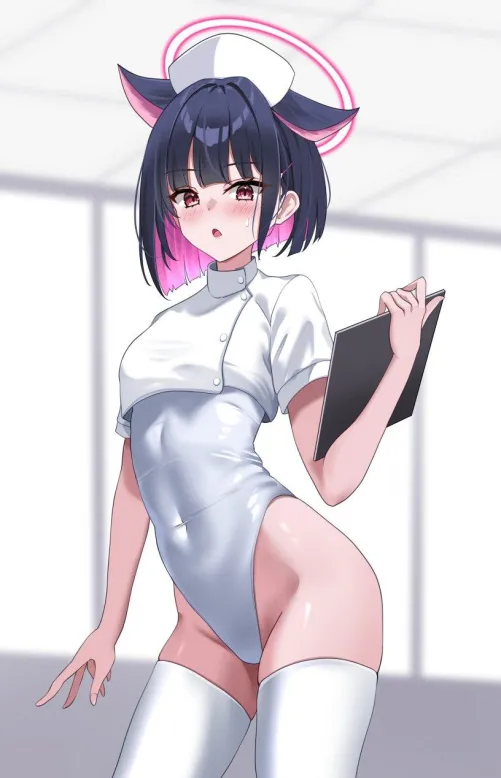 Thumbnail CheetahSperm18 Explores Nurse Kazusa Kyoyama from Blue Archive in Anime Bodysuits