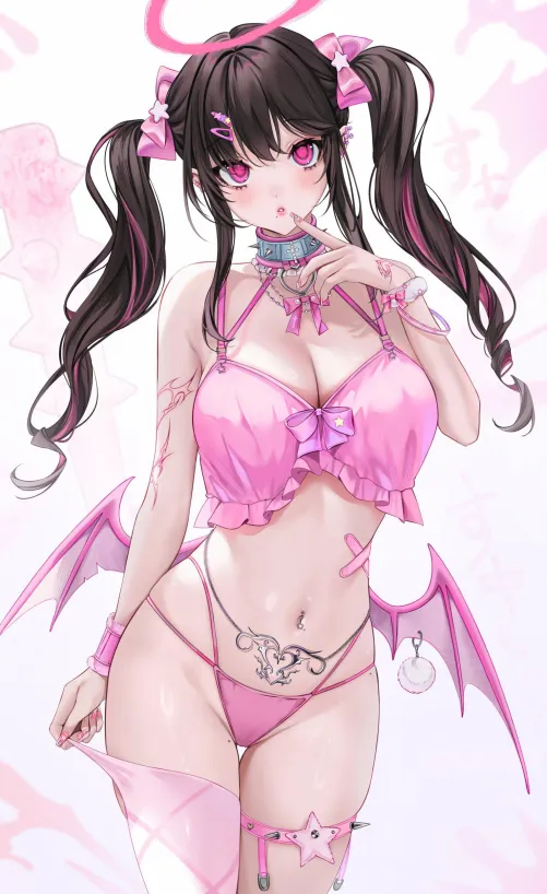 Thumbnail Discover the Tempting Pink Devil in this OC