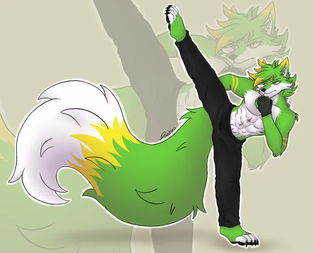 Thumbnail The Fighter Fox Saga - Art by Zelfos312 Unveiling Furry Wonders