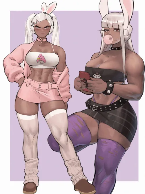 Thumbnail Adorable Illustrations: mirko x kuromi by TheTMoneyMan | fitdrawngirls