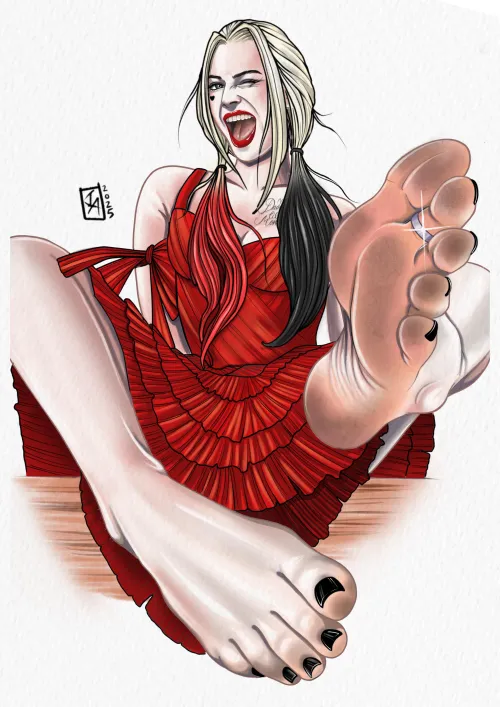 Thumbnail Margot Robbie as Harley Quinn in The Suicide Squad by rexteeth