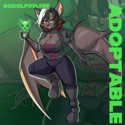 Thumbnail Rodolfoslime's Necromancer Bat Art - Unique Adoptable in Furry Category