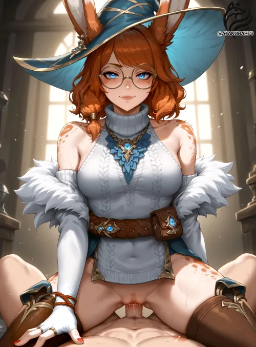 Thumbnail Discover Tft_ai's Interpretation of Aurora from League of Legends in the MonsterGirl Category