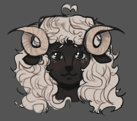 Thumbnail Whimsical Sketch: Sheep OC Art by NoahRissatti