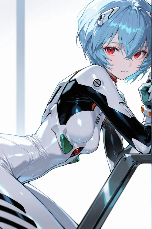Thumbnail Rei Ayanami Evangelion Cosplay by CheetahSperm18 in animebodysuits Category
