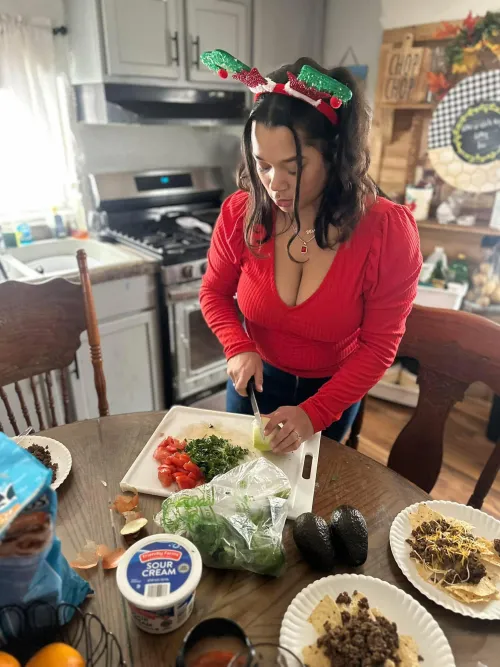 Thumbnail Brunette Charms: Cooking and Passion Combined by Goddessmara96