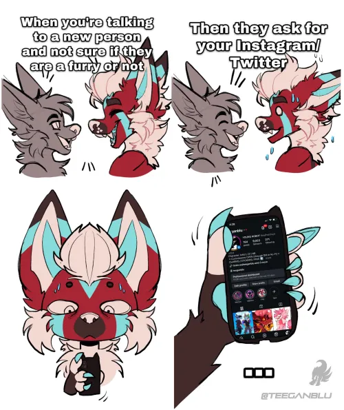 Thumbnail Teeganblu's Furry Art Collection: Does This Happen to Anyone Else?