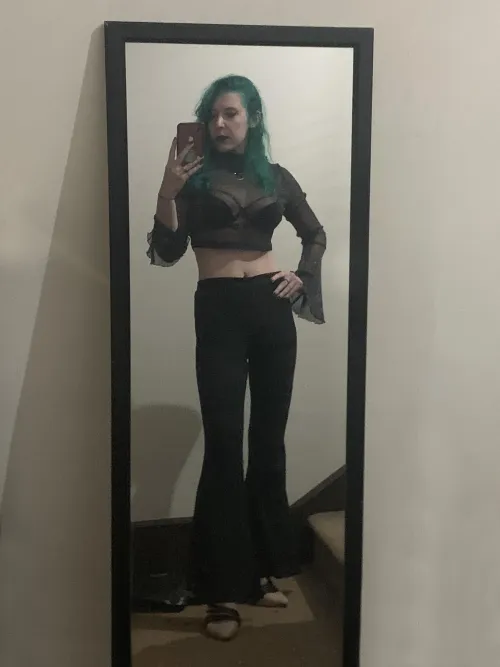 Thumbnail Sheer Elegance in a Crop Top | Allure Defined by sirenskiss3