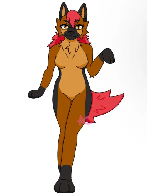 Thumbnail Sassy Shepherd: Adorable Furry Art by Naive-Appointment231