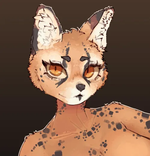 Thumbnail Stares at You OC - Furry by manu_artx