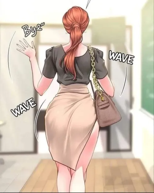 Thumbnail Dive into Passion with 'Bye Wave Wave Redhead Ponytail' by RaddaddyD
