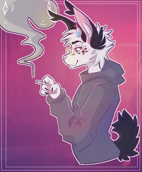 Thumbnail Casper Furry Art by ahxyll | Delve into the Furry Universe