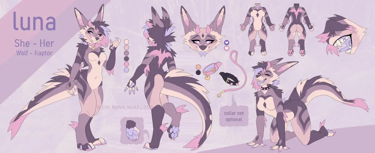 Thumbnail Updated Sona's Ref: Art by Me - Furry by DW_Nova_Wolf