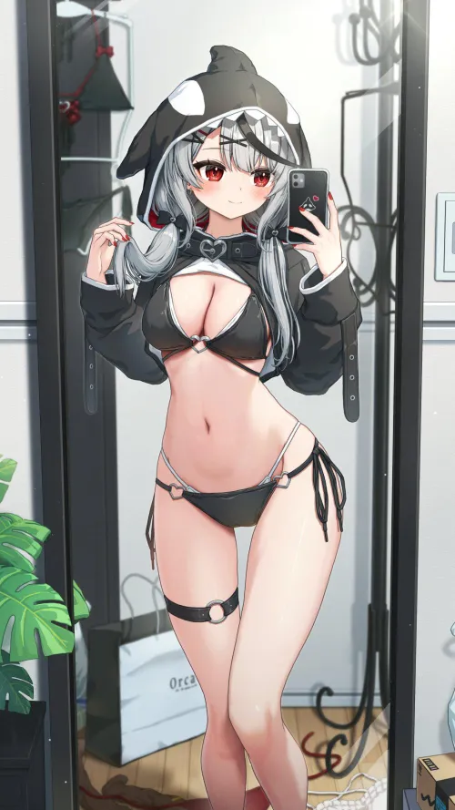 Thumbnail Chloe Capturing Swimsuit Hololive Photo - Dive into Pantsu