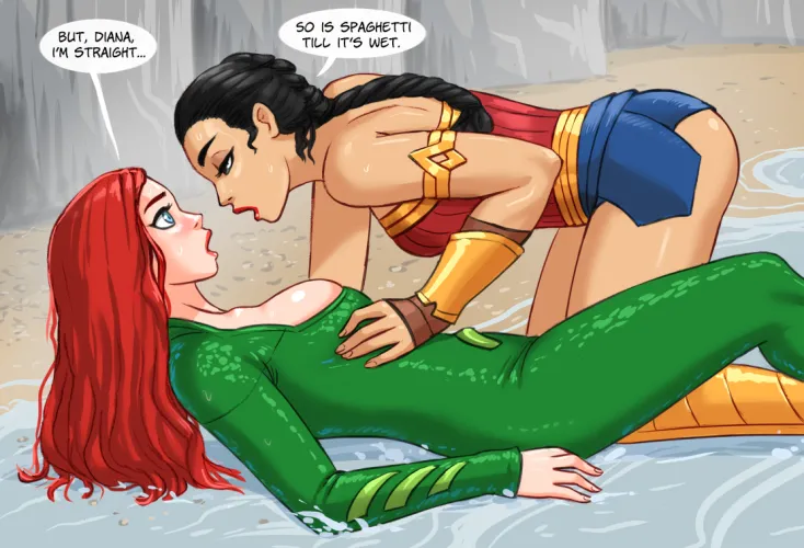Thumbnail Mera and Wonder Woman's Playful Encounter Revealed