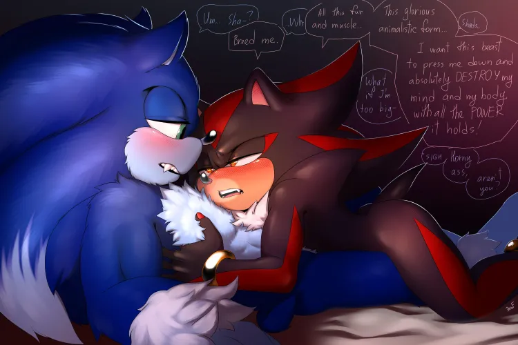 Thumbnail Exploring Werehog and Shadow in Gay Porn by MM KrazyELF | Sonic_the_hedgedog