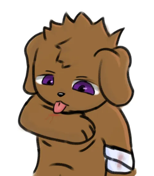 Thumbnail Furry: Slight Blood Grave Doodle by Due_Media_642