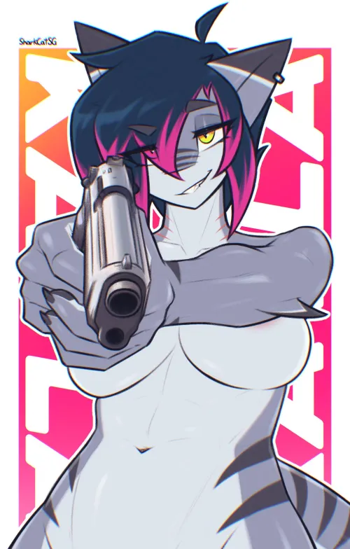 Thumbnail Unveiling the Intriguing World of 'Hands Up Punk F Sharkcatsg' by 5headedragon