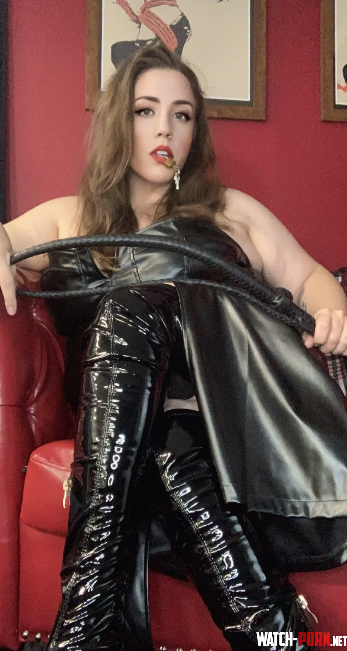 This latex isnt just for show its a reminder that Im always above you by Malisandres_Place