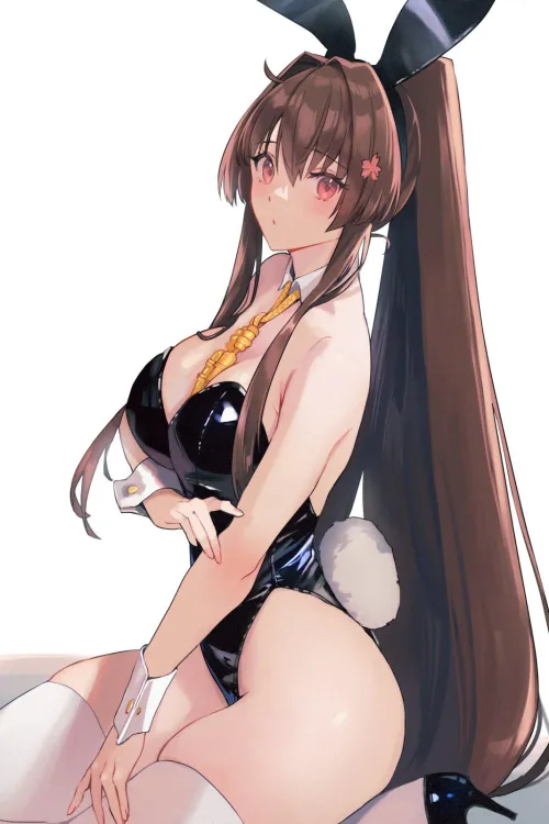 Thumbnail namiaiman's IJN Yamato in a Bunny Suit for Kancolle | Thighdeology