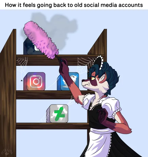 Thumbnail Going Back to Old Social Media Accounts - Furry by Petrakor