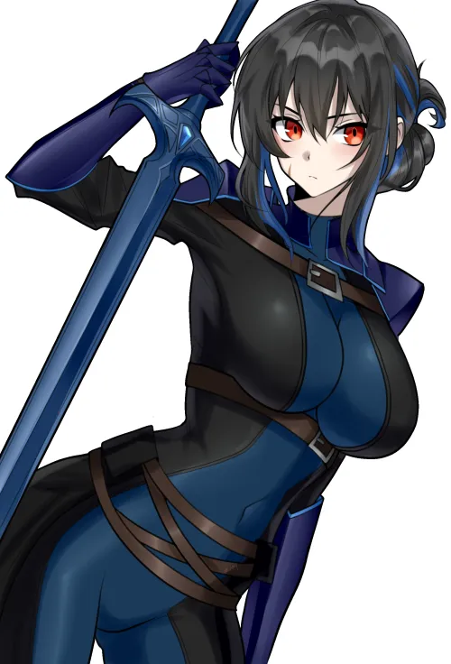 Thumbnail Meet the Blue Knight Girl: A Closer Look by CheetahSperm18
