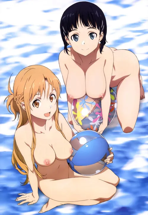 Thumbnail Beach Day with Asuna and Suguha - Kirito's Adventure