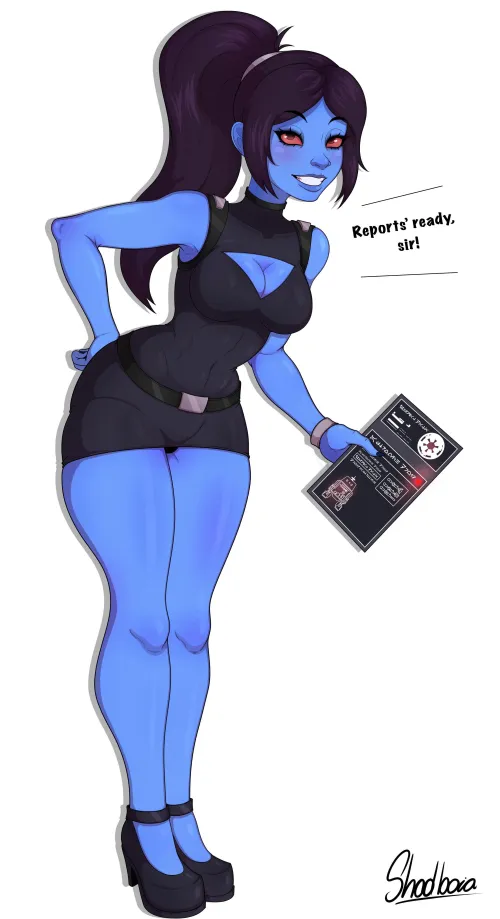 Thumbnail Fantasize About 'Your Very Own Chiss Secretary' in Star Wars Erotica by ItzAMoryyy