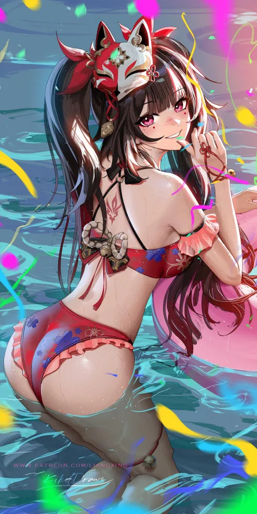 Thumbnail Sparkling Honkai Star Rail Swimsuit in AnimeBooty Genre