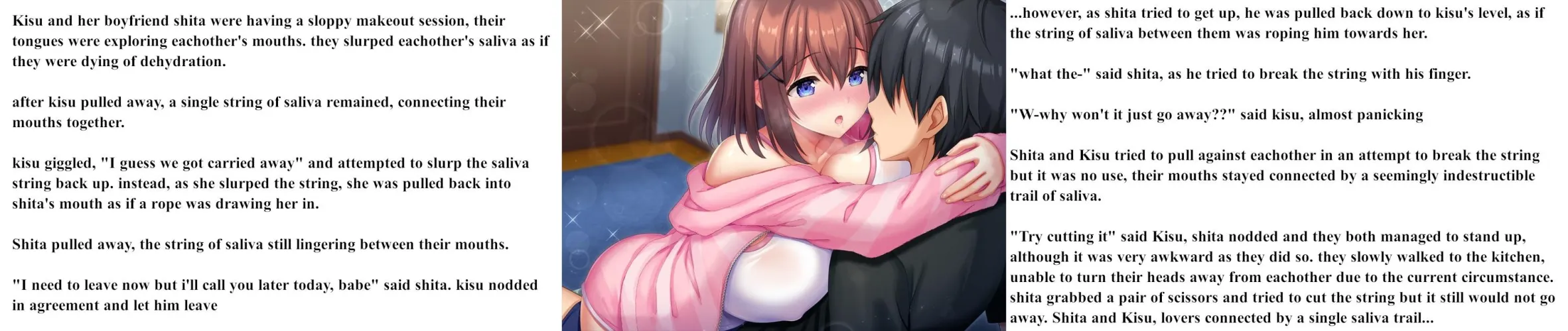 Thumbnail Sensual Saliva Strings: A Hetero Vanilla Tale by NSFWilliam69